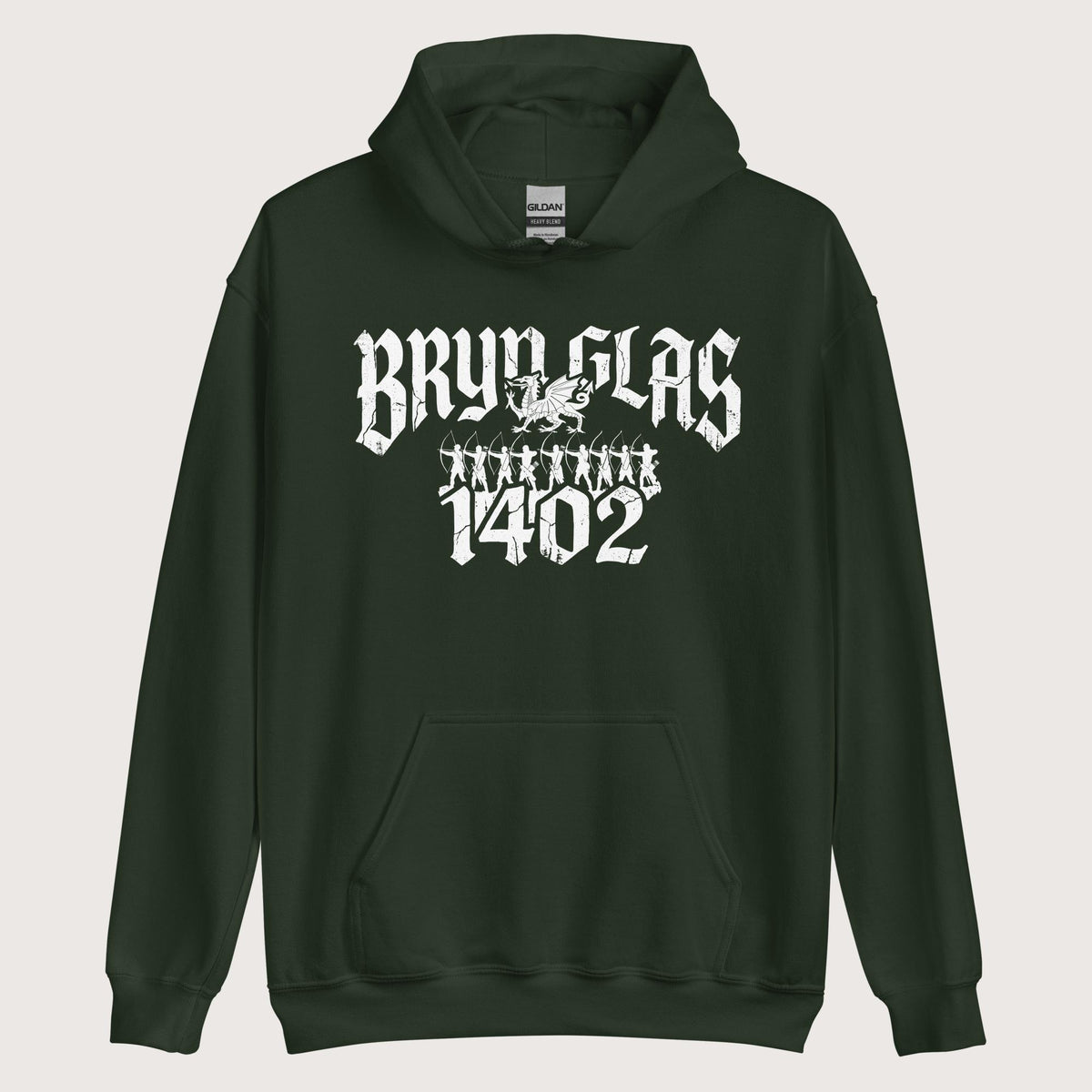 Forest Green Battle of Bryn Glas 1402 Hoodie - history buff gift by HistoHead