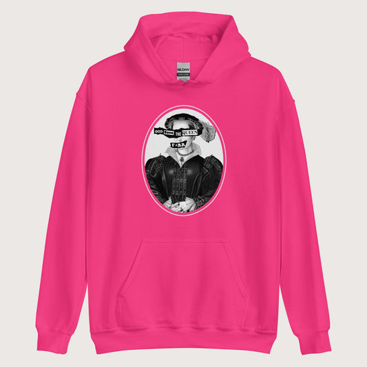 Heliconia God Save the Queen Catherine Parr Hoodie - history buff gift by HistoHead
