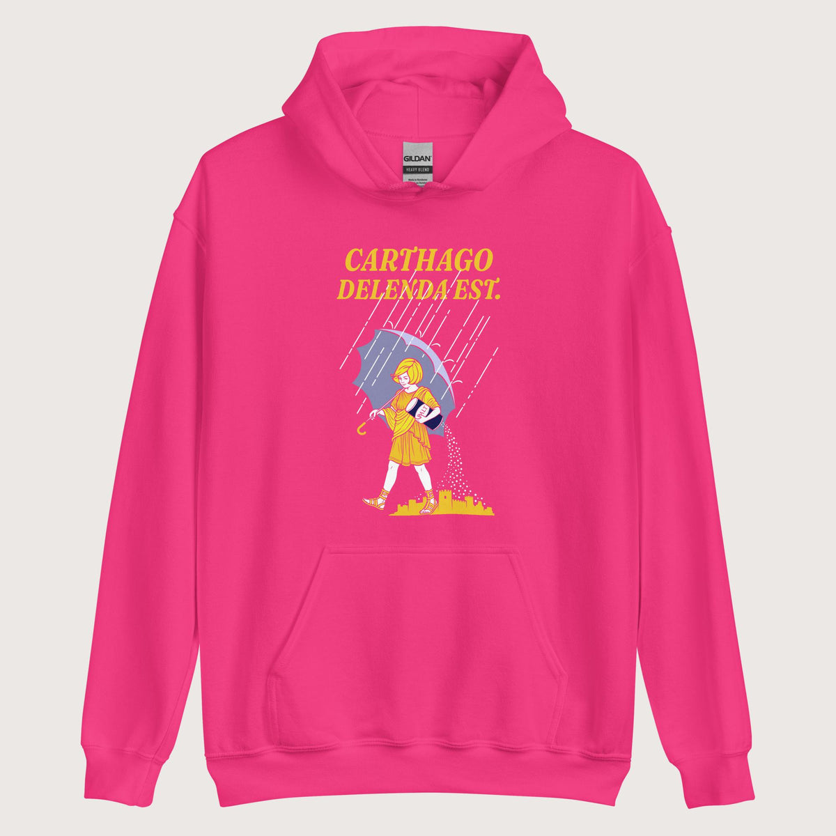 Heliconia Carthago Delenda Est Salt Girl Hoodie - history buff gift by HistoHead
