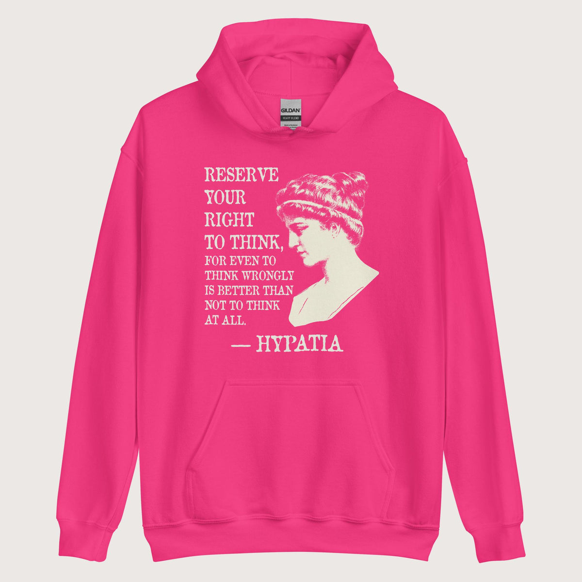 Heliconia Hypatia Quote Hoodie - history buff gift by HistoHead