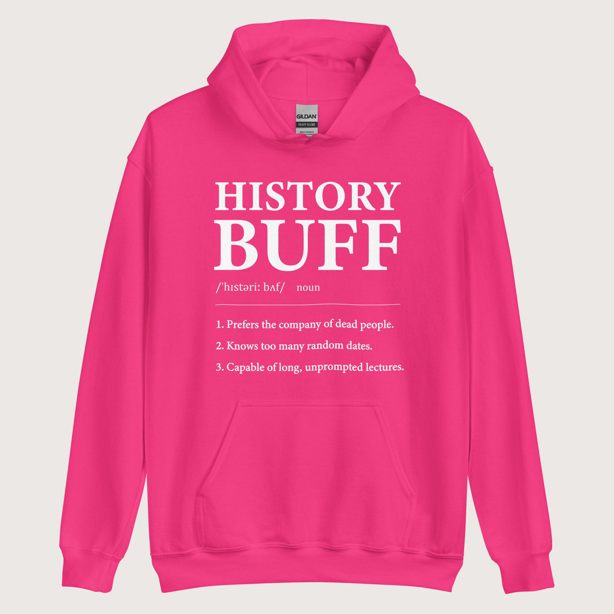 Heliconia History Buff Definition Hoodie - history buff gift by HistoHead