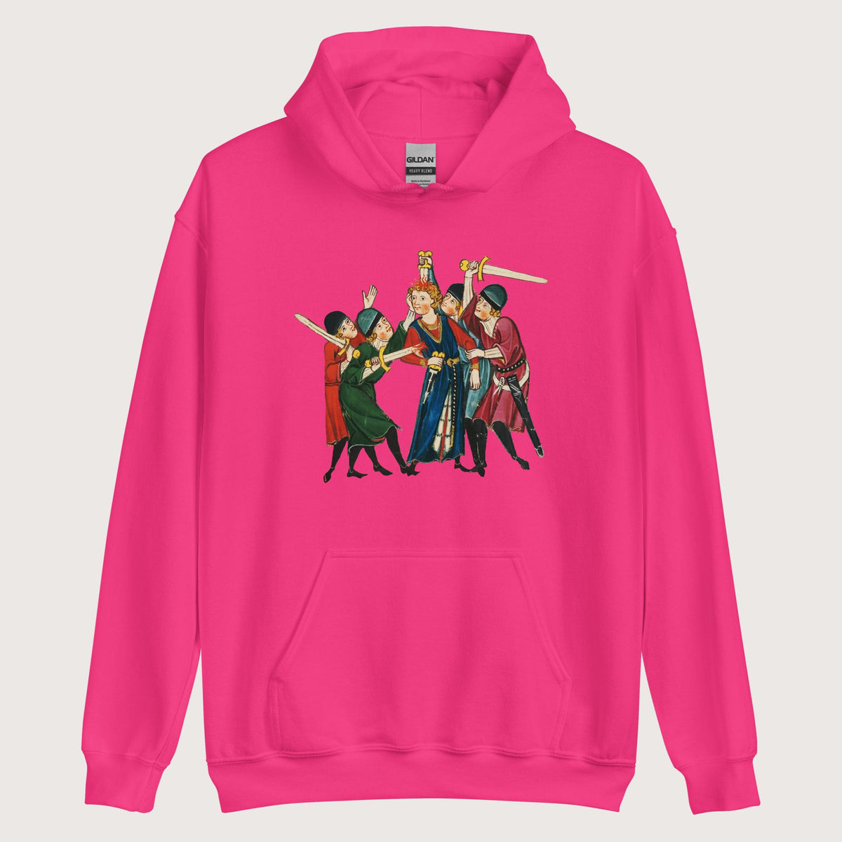 Heliconia Medieval Positivity Hoodie - history buff gift by HistoHead