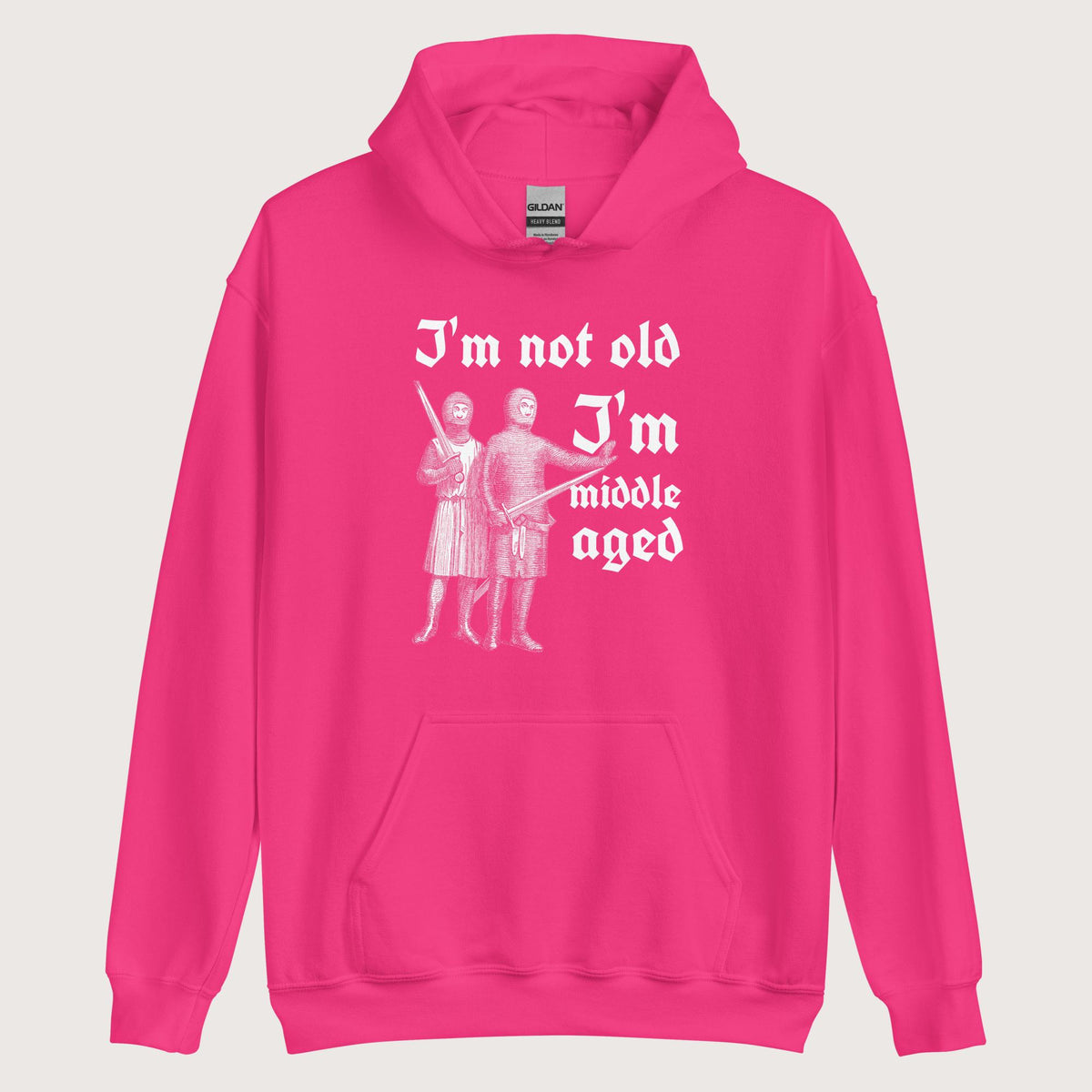 Heliconia I'm Not Old I'm Middle Aged Hoodie - history buff gift by HistoHead