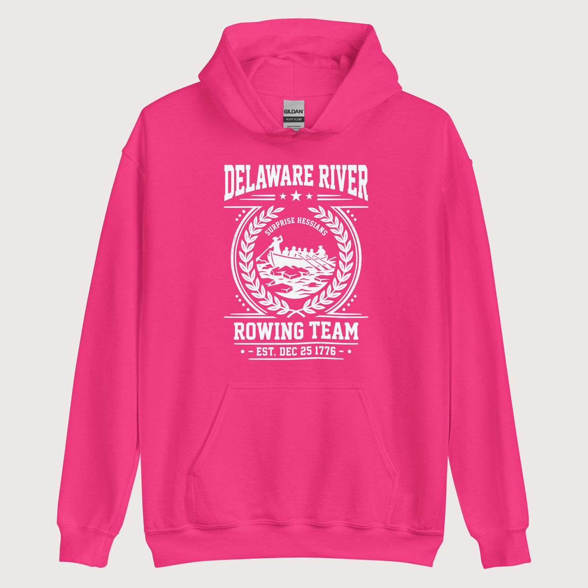 Heliconia Delaware River Rowing Team Hoodie - history buff gift by HistoHead
