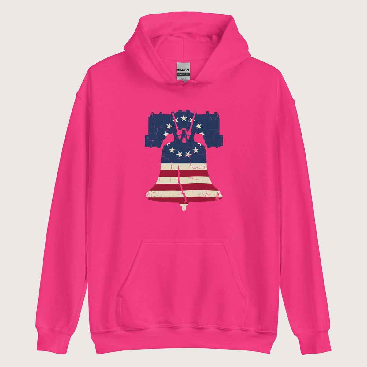 Heliconia Liberty Bell Hoodie - history buff gift by HistoHead