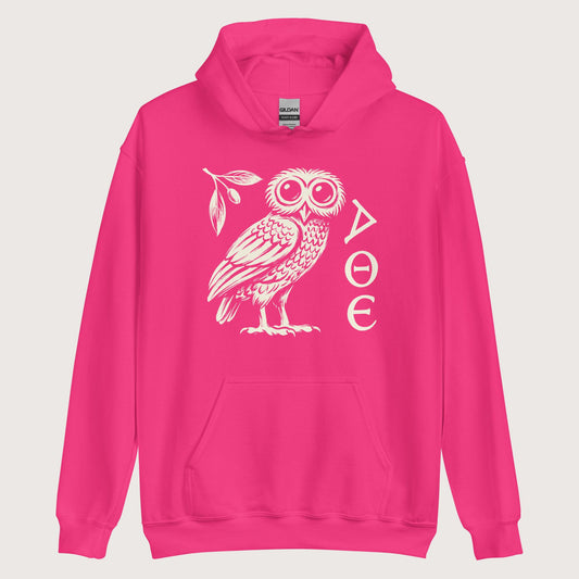 Heliconia Owl of Athena Hoodie - history buff gift by HistoHead