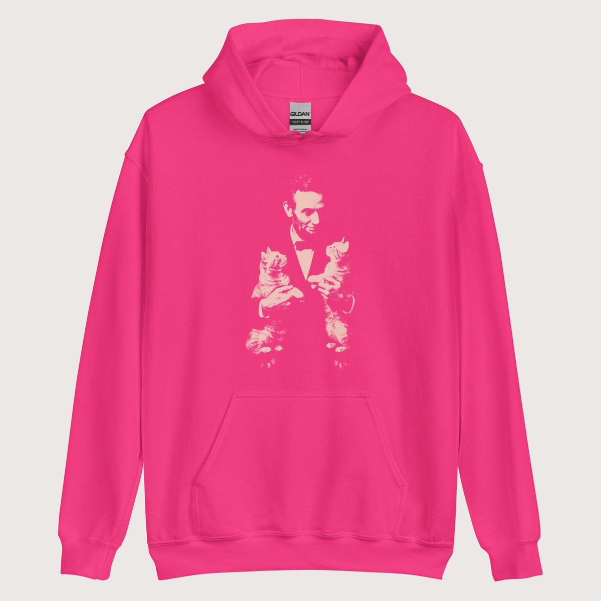 Heliconia Lincoln Kittens Hoodie - history buff gift by HistoHead