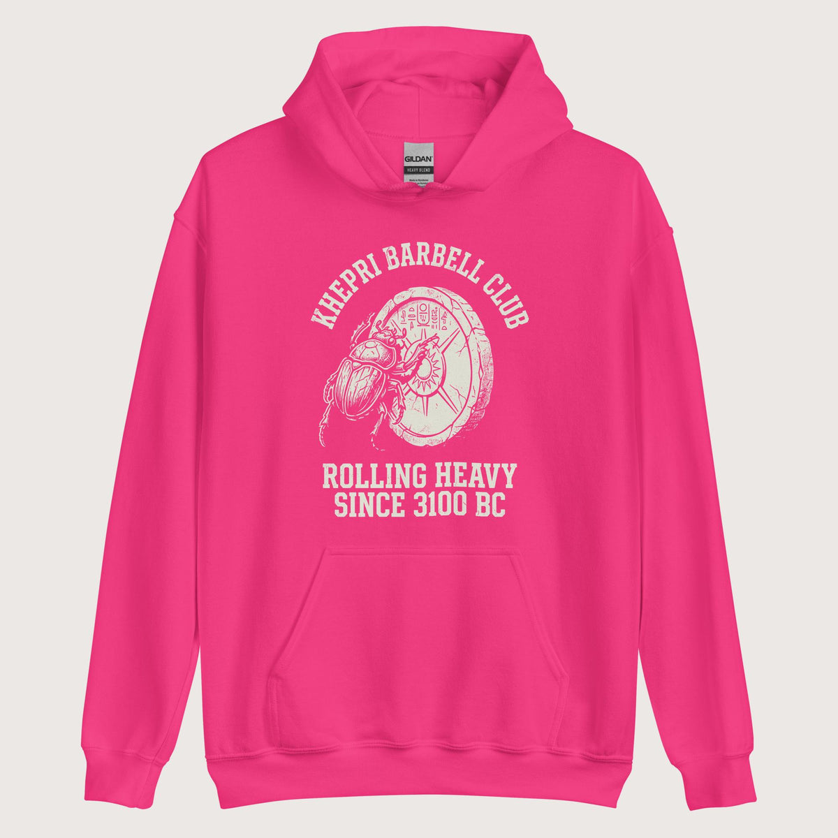 Heliconia Khepri Barbell Club Hoodie - history buff gift by HistoHead