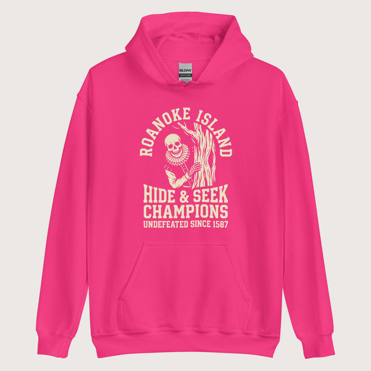 Heliconia Roanoke Island Hide & Seek Hoodie - history buff gift by HistoHead