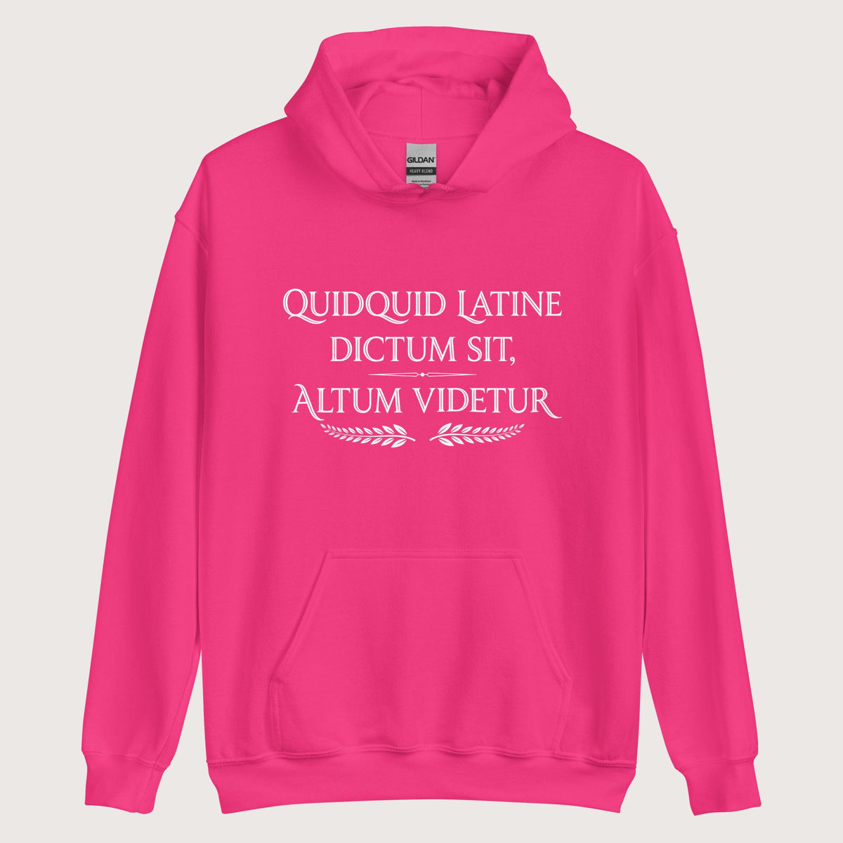 Heliconia Whatever Is Said in Latin Seems Deep Hoodie - history buff gift by HistoHead