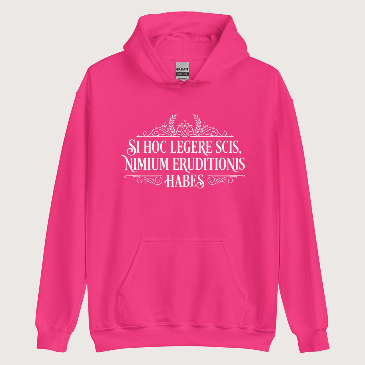 Heliconia If You Can Read This You Have Too Much Education in Latin Hoodie - history buff gift by HistoHead