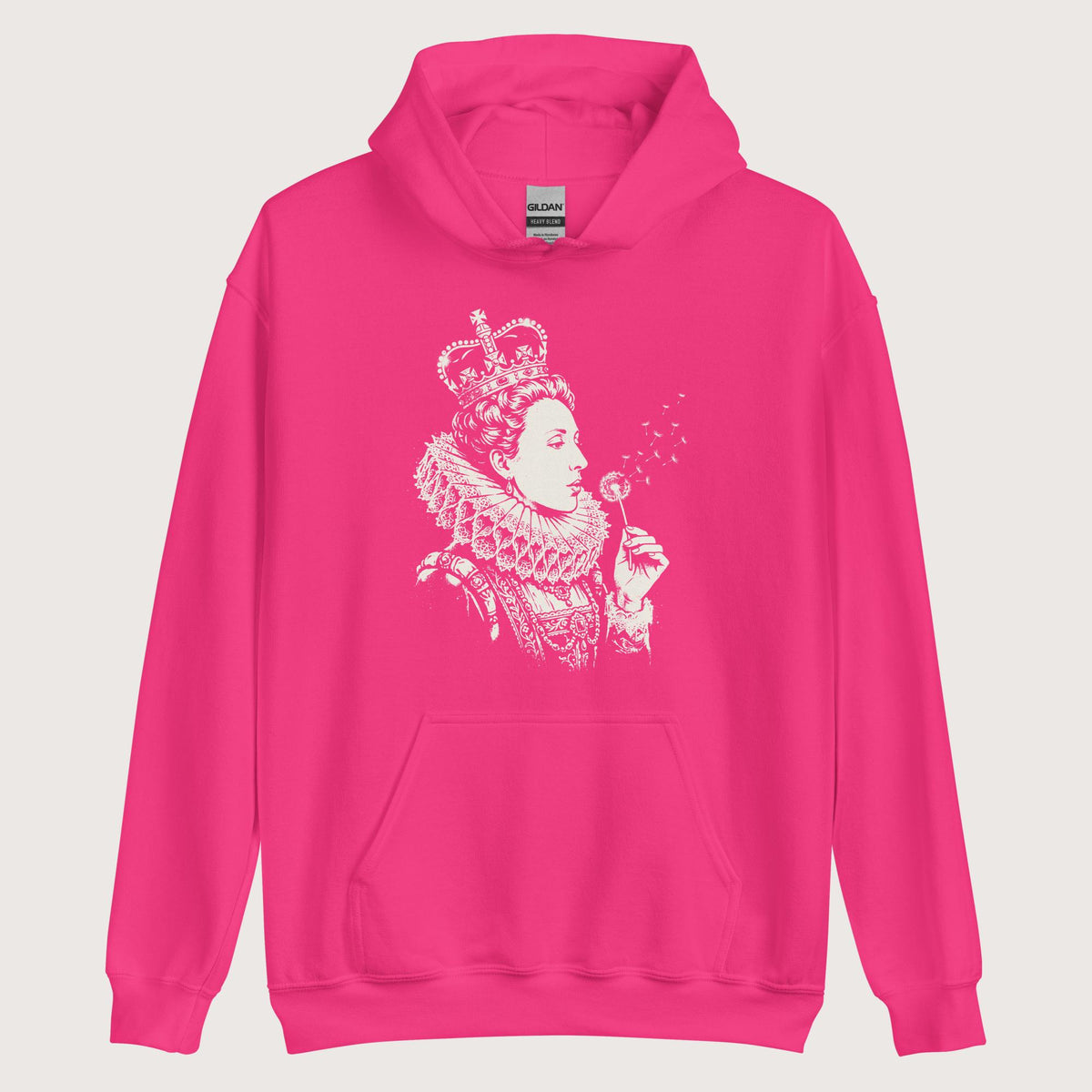 Heliconia Elizabeth I Blowing Wishes Hoodie - history buff gift by HistoHead