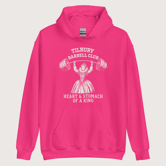 Heliconia Elizabeth I Tilbury Barbell Club Hoodie - history buff gift by HistoHead
