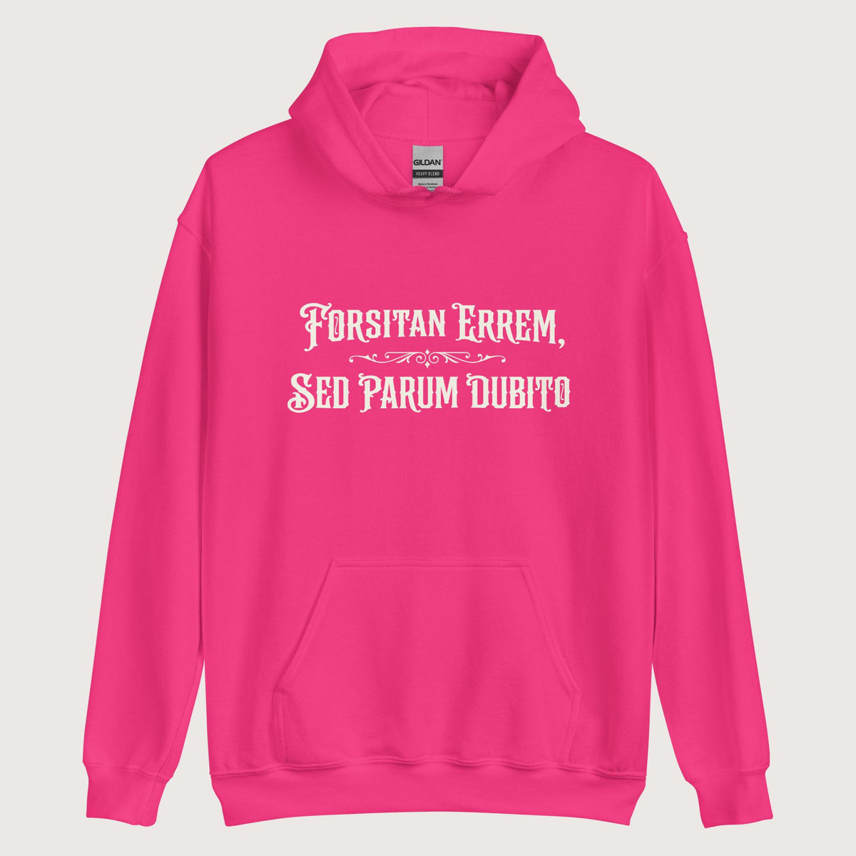 Heliconia I May Be Wrong But I Doubt It in Latin Hoodie - history buff gift by HistoHead