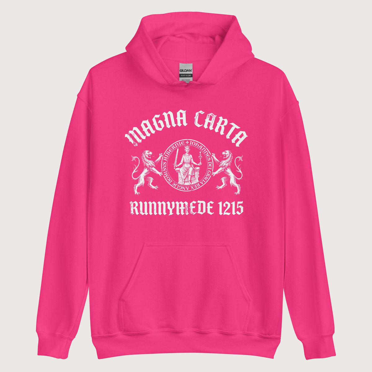 Heliconia Magna Carta King John Seal Hoodie - history buff gift by HistoHead