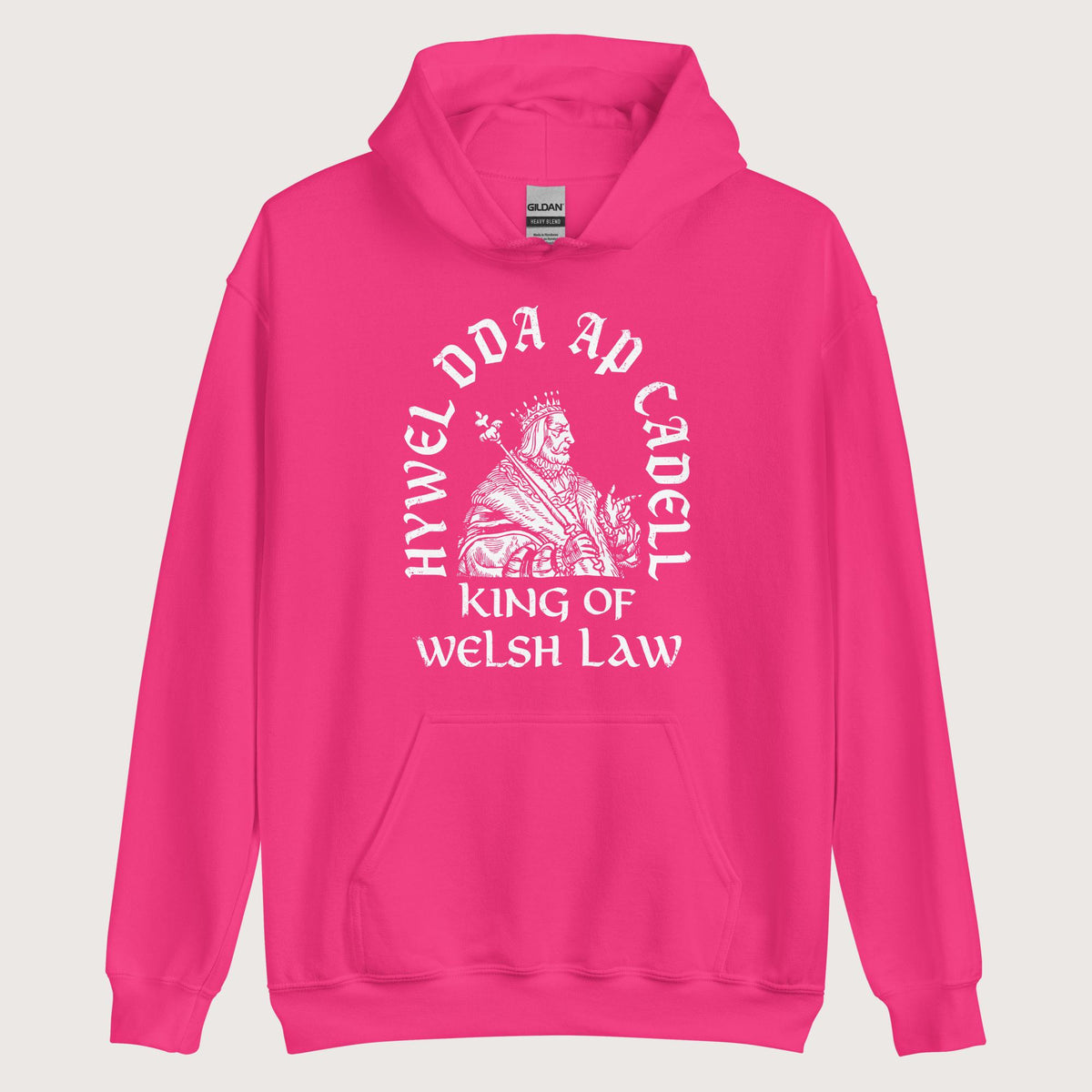 Heliconia Hywel Dda King of Welsh Law Hoodie - history buff gift by HistoHead