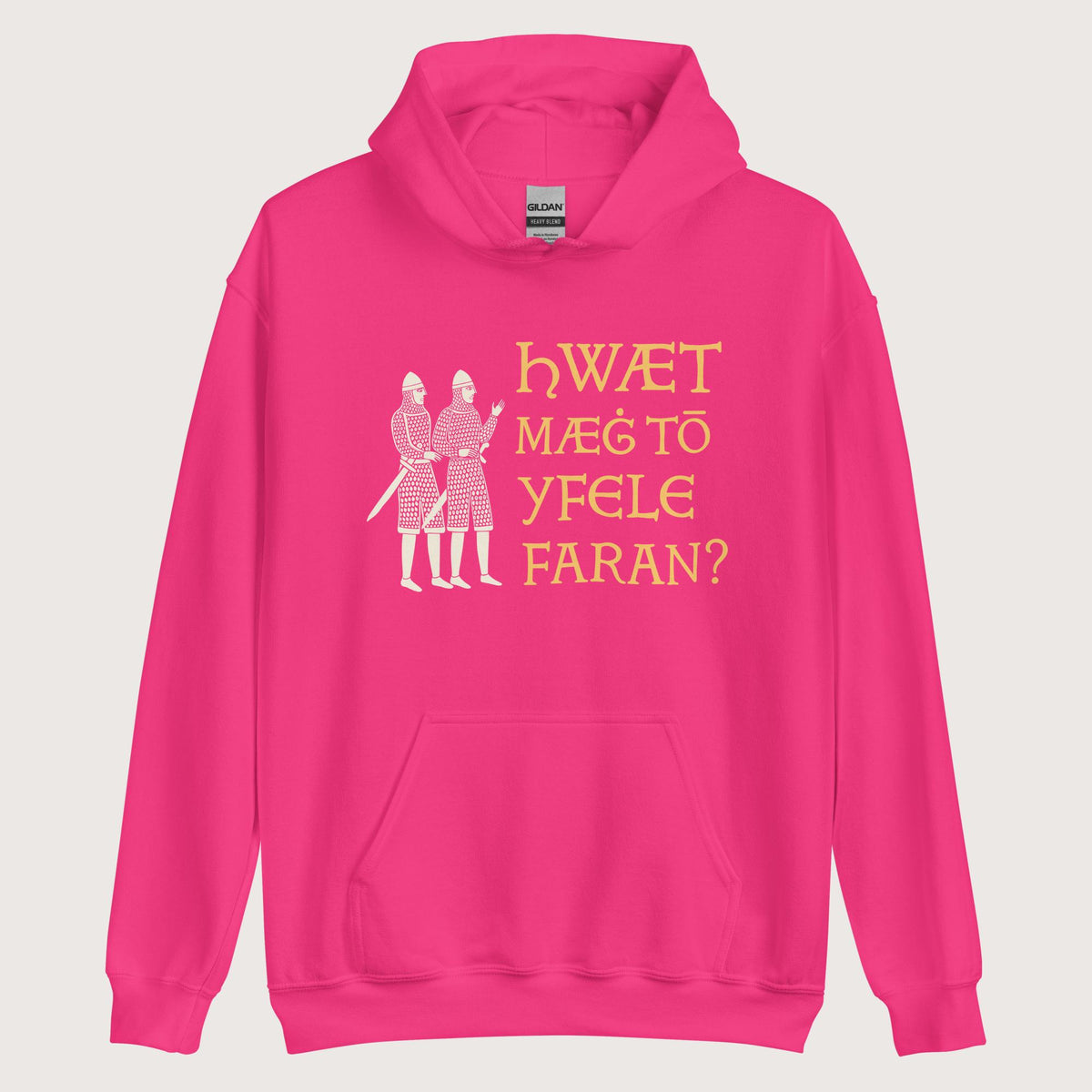 Heliconia What Could Possibly Go Wrong in Old English Hoodie - history buff gift by HistoHead
