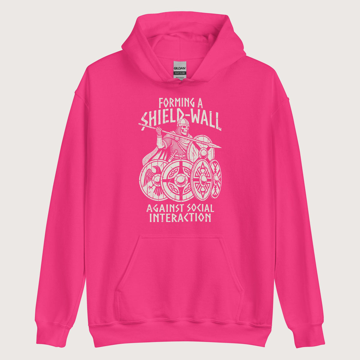 Heliconia Shieldwall Against Social Interaction Hoodie - history buff gift by HistoHead