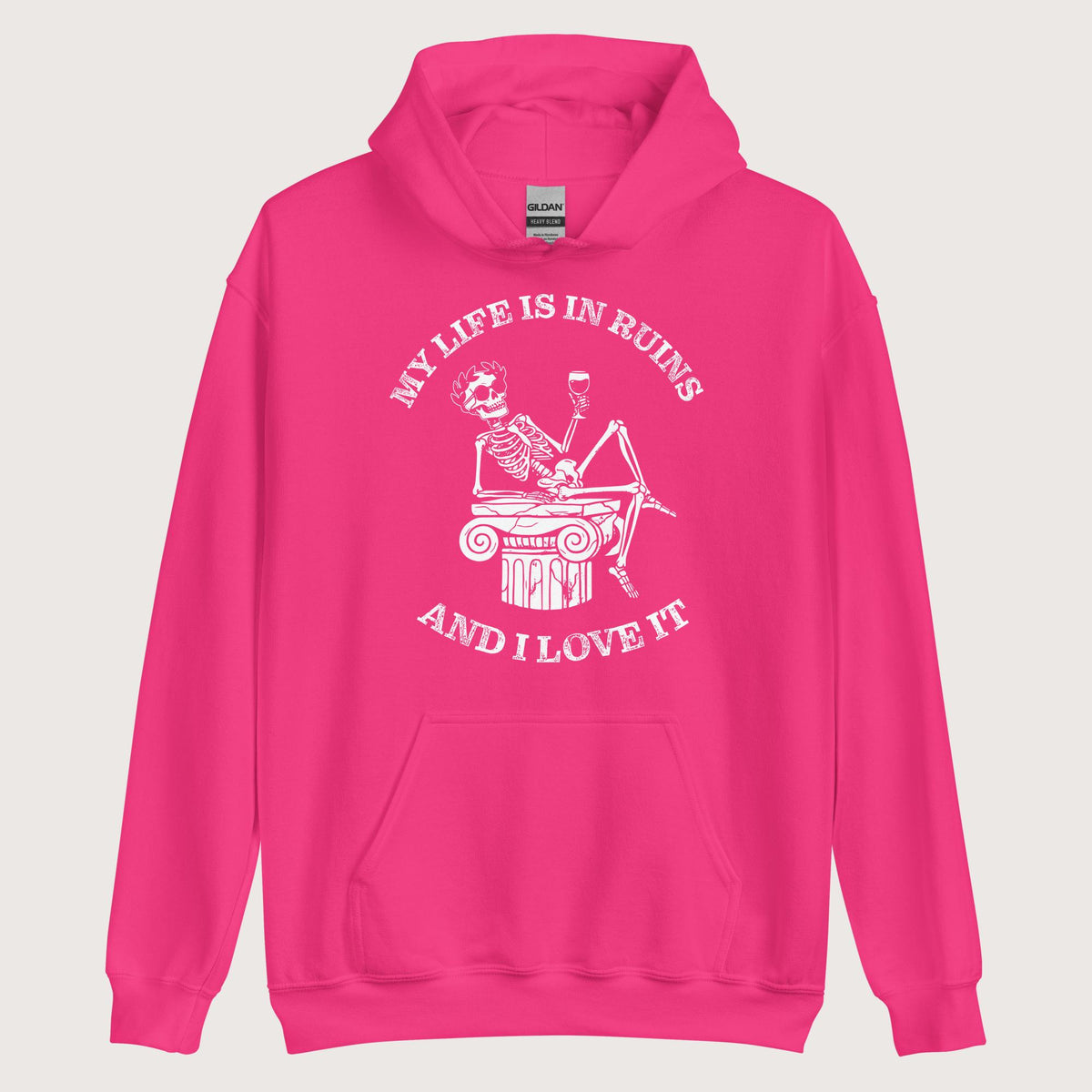 Heliconia My Life is in Ruins Hoodie - history buff gift by HistoHead
