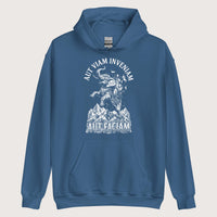 Indigo Blue Aut Viam Inveniam Hannibal Quote Hoodie - history buff gift by HistoHead