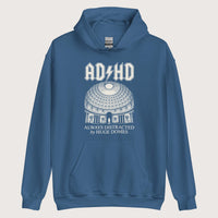 Indigo Blue Always Distracted by Huge Domes Hoodie - history buff gift by HistoHead