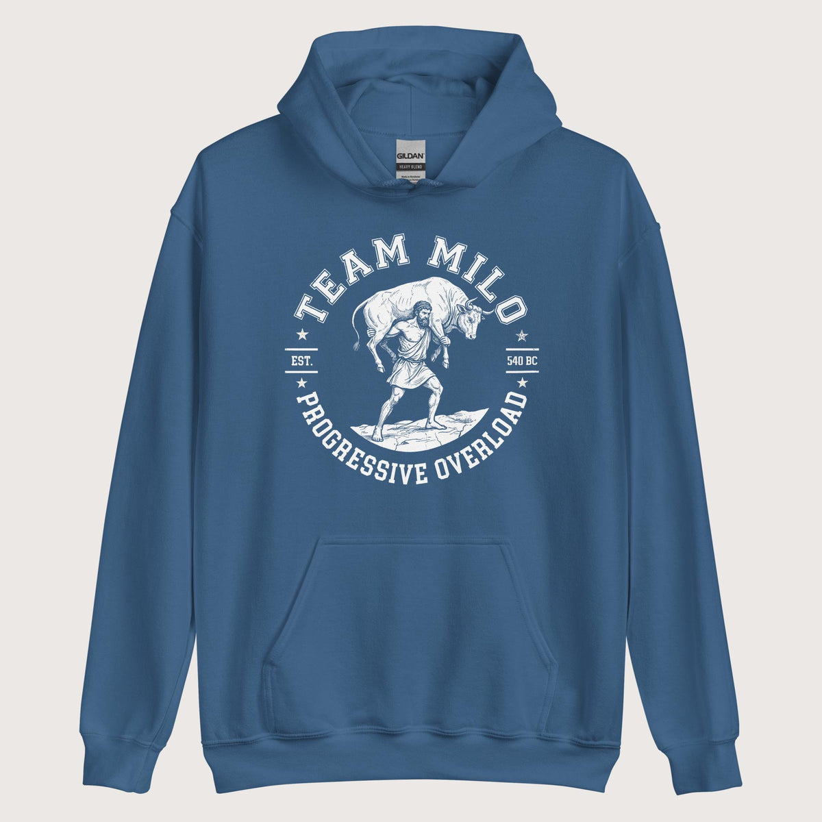 Indigo Blue Team Milo Hoodie - history buff gift by HistoHead