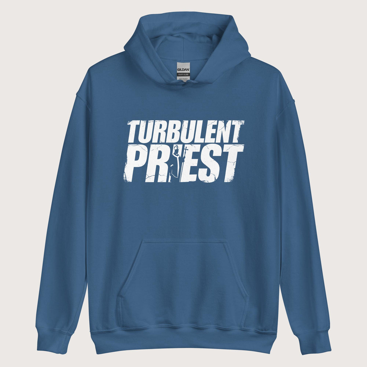 Indigo Blue Thomas Becket Turbulent Priest Hoodie - history buff gift by HistoHead
