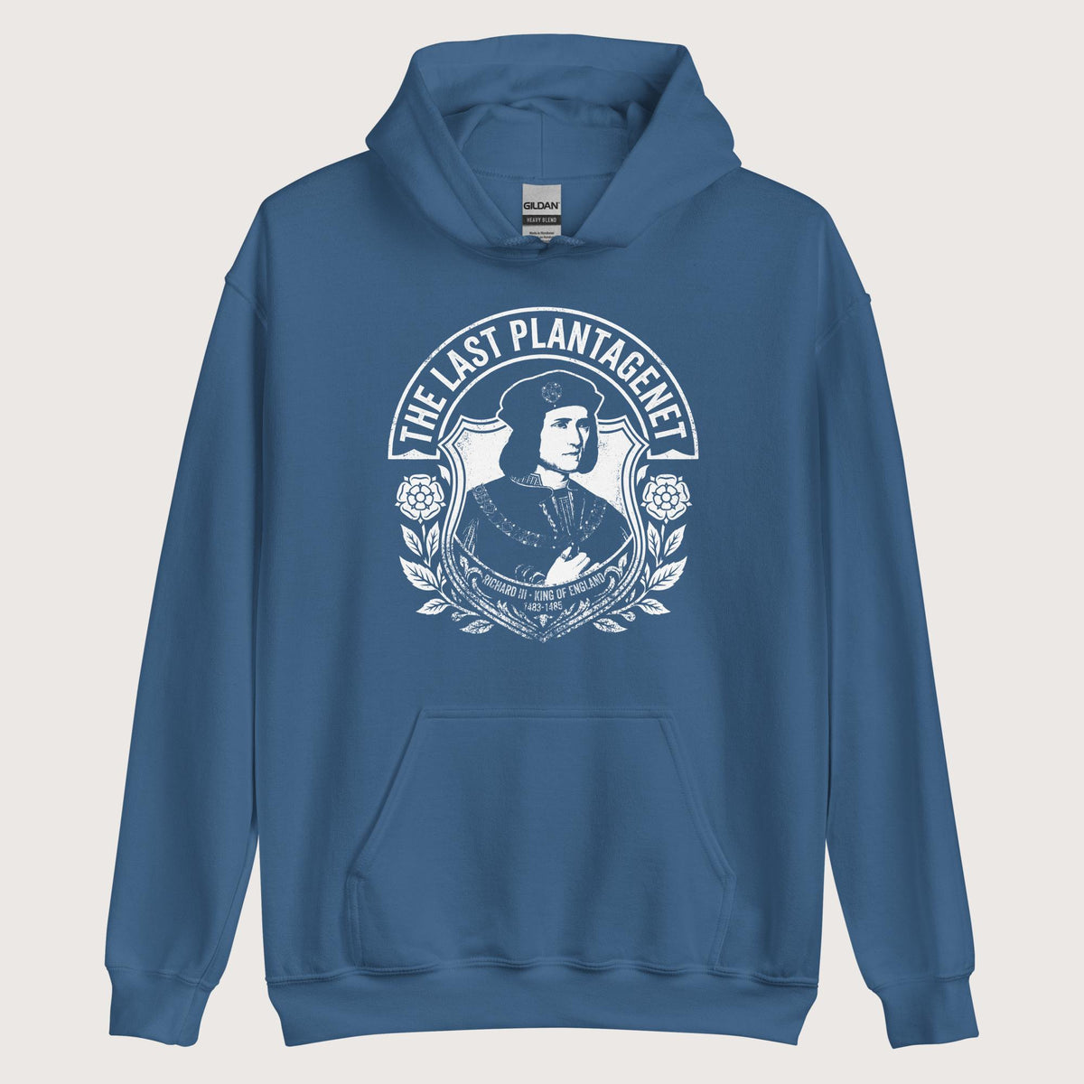 Indigo Blue Richard III The Last Plantagenet Hoodie - history buff gift by HistoHead