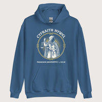 Indigo Blue Cyfraith Hywel Progressive Jurisprudence Hoodie - history buff gift by HistoHead
