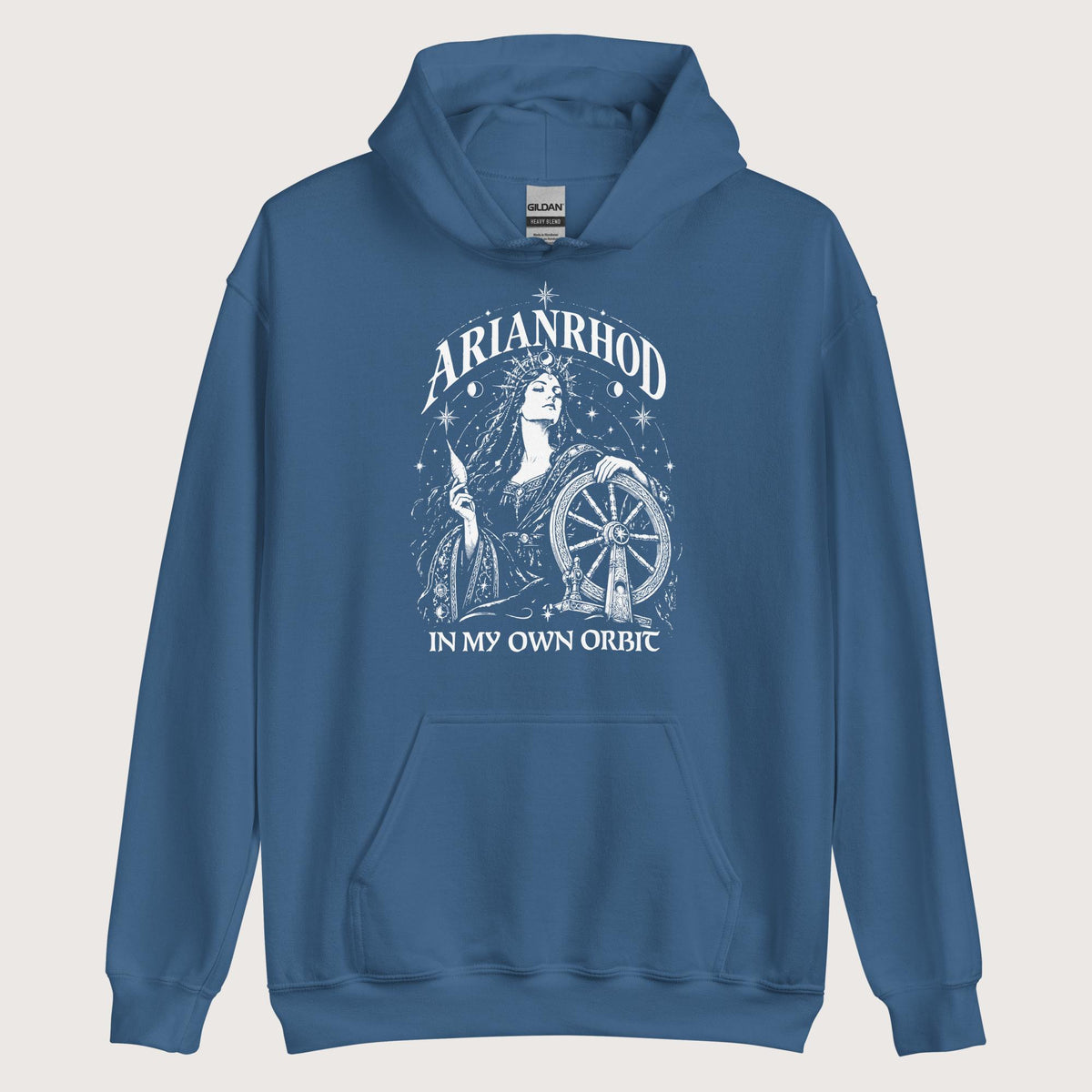 Indigo Blue Arianrhod In My Own Orbit Hoodie - history buff gift by HistoHead