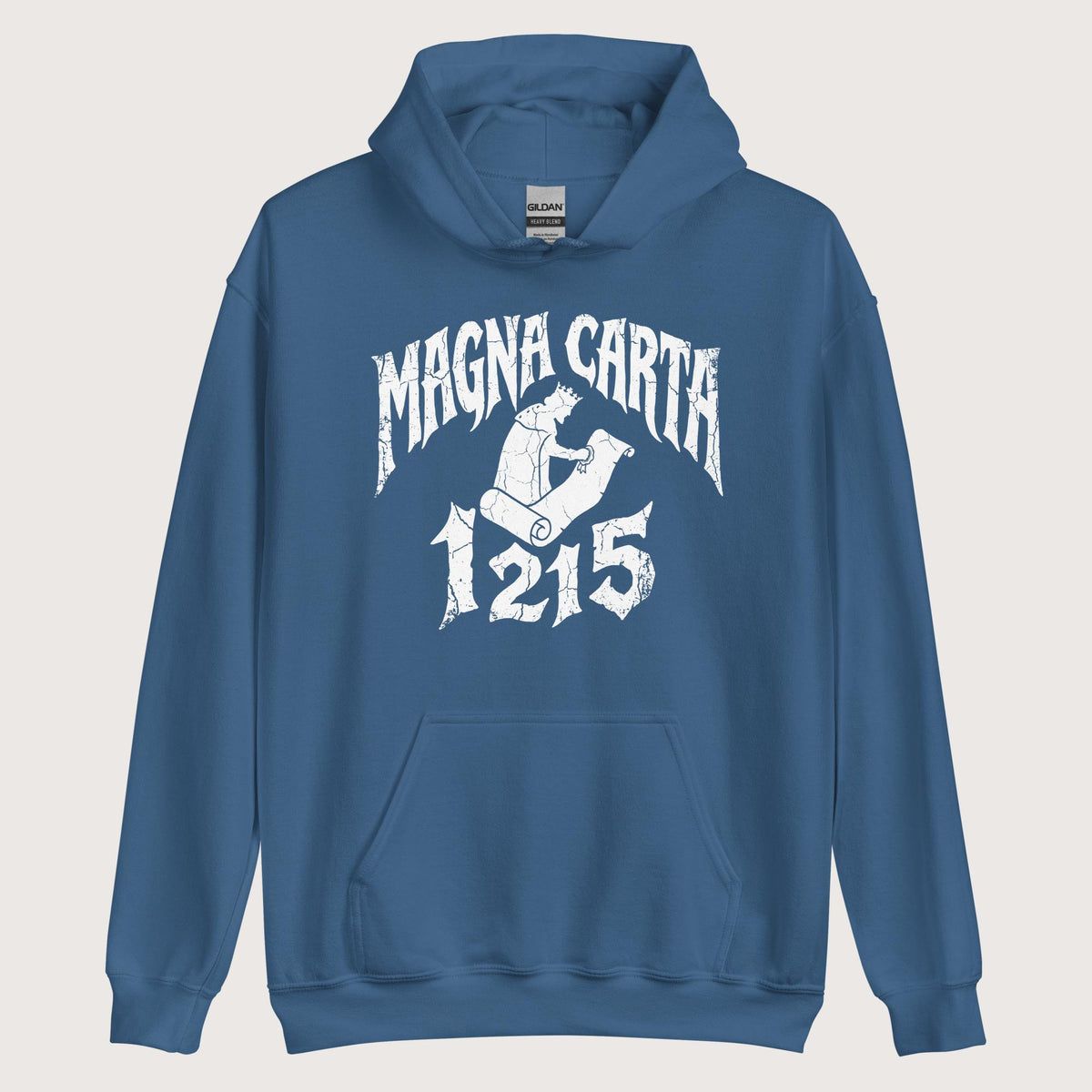 Indigo Blue Magna Carta 1215 Hoodie - history buff gift by HistoHead