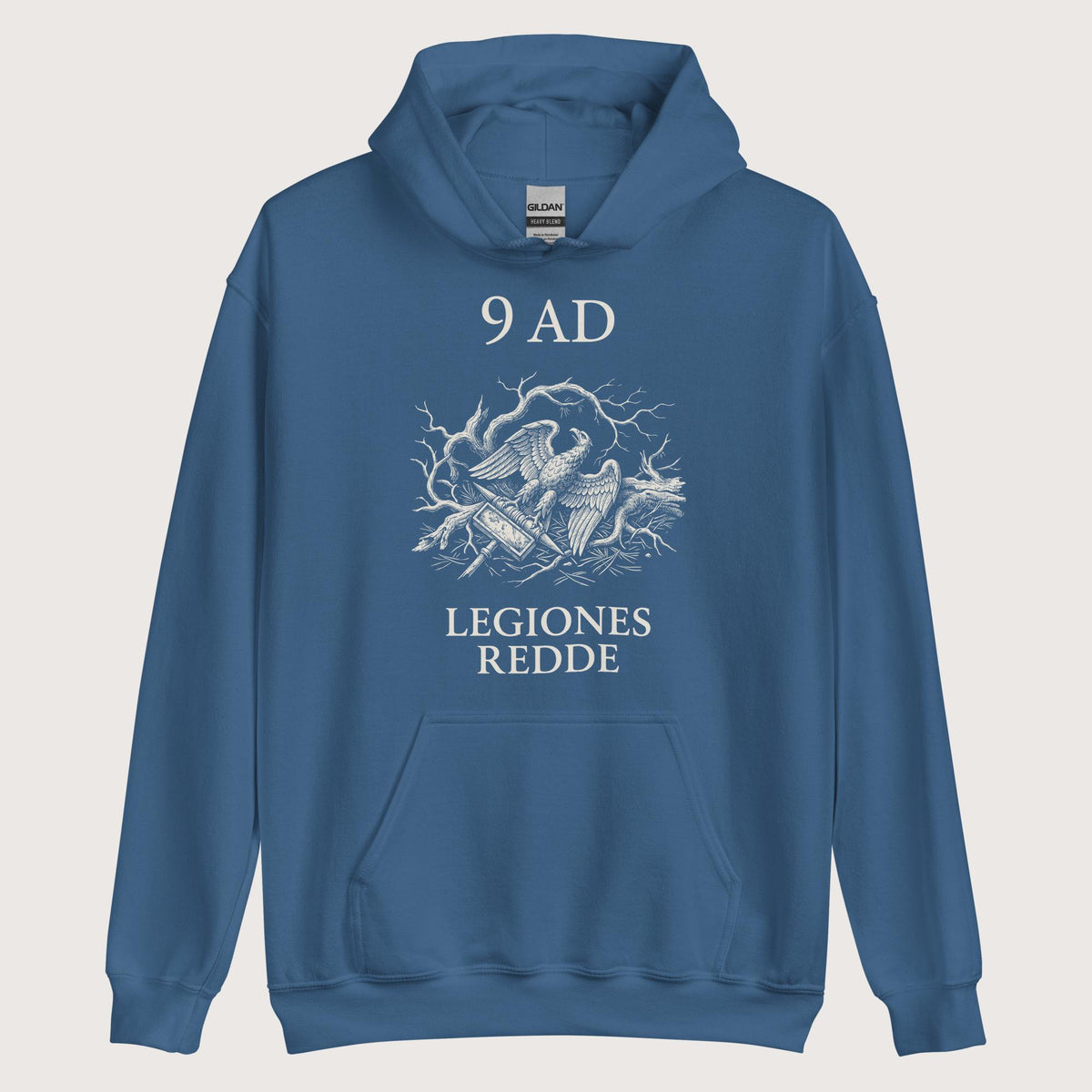 Indigo Blue Give Me Back My Legions Hoodie - history buff gift by HistoHead