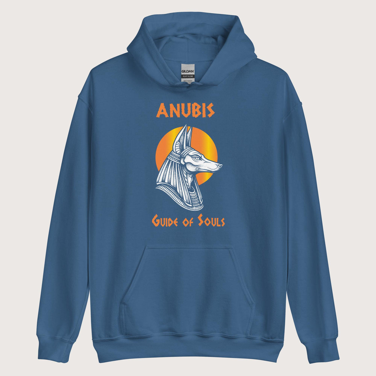 Indigo Blue Anubis Guide of Souls Hoodie - history buff gift by HistoHead