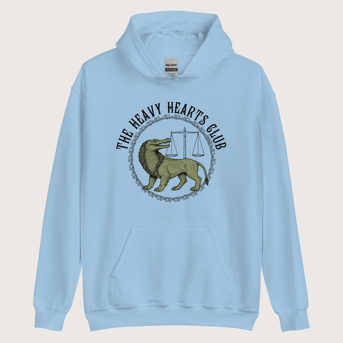 Light Blue The Heavy Hearts Club Hoodie - history buff gift by HistoHead
