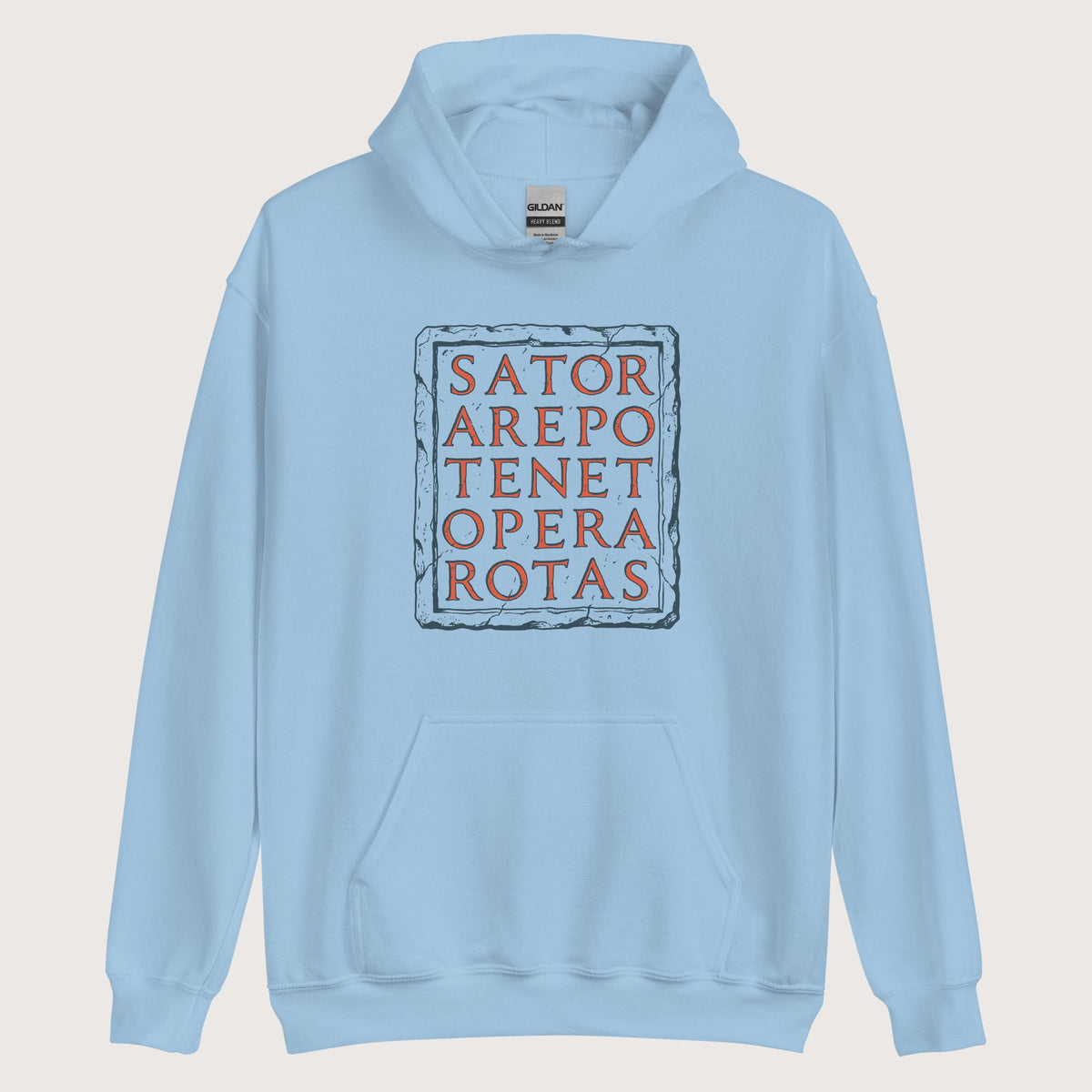 Light Blue Sator Rotas Hoodie - history buff gift by HistoHead