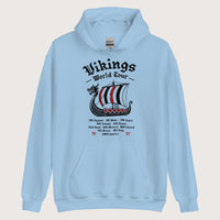 Light Blue Vikings World Tour Hoodie - history buff gift by HistoHead