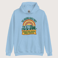 Light Blue Stonehenge Block Party Hoodie - history buff gift by HistoHead