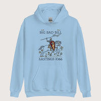 Light Blue Big Bad Bill Hoodie - history buff gift by HistoHead