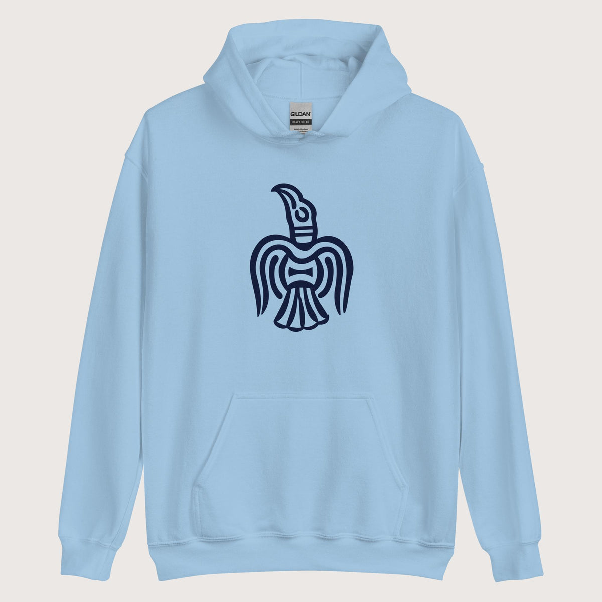 Light Blue Viking York Raven Hoodie - history buff gift by HistoHead