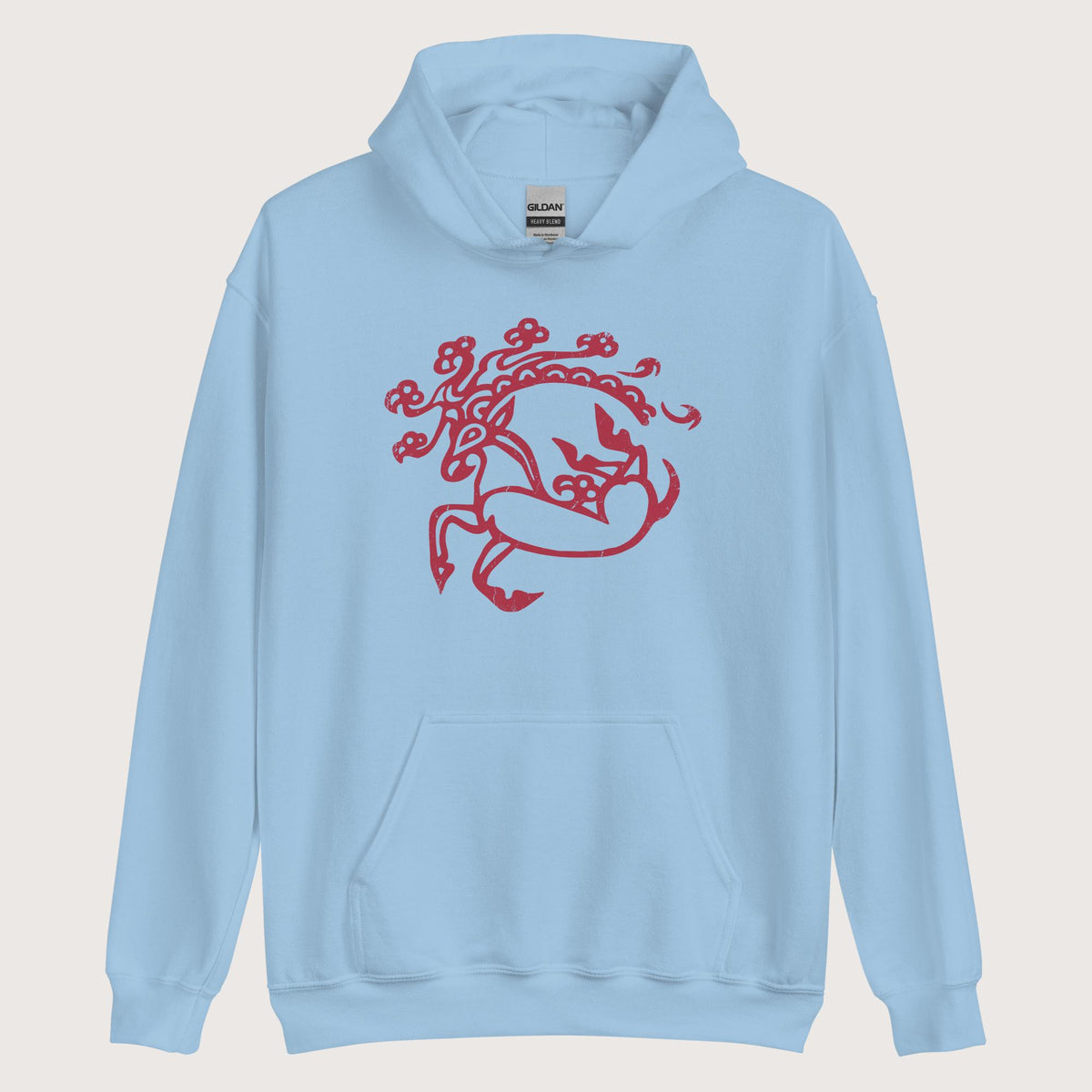 Light Blue Siberian Ice Maiden Tattoo Hoodie - history buff gift by HistoHead