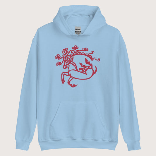 Light Blue Siberian Ice Maiden Tattoo Hoodie - history buff gift by HistoHead