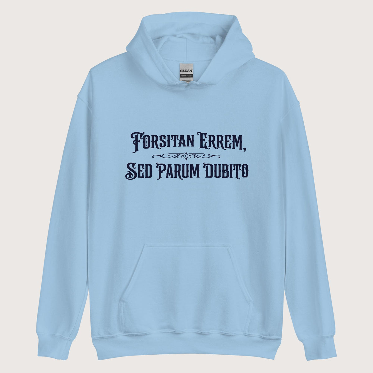 Light Blue I May Be Wrong But I Doubt It in Latin Hoodie - history buff gift by HistoHead