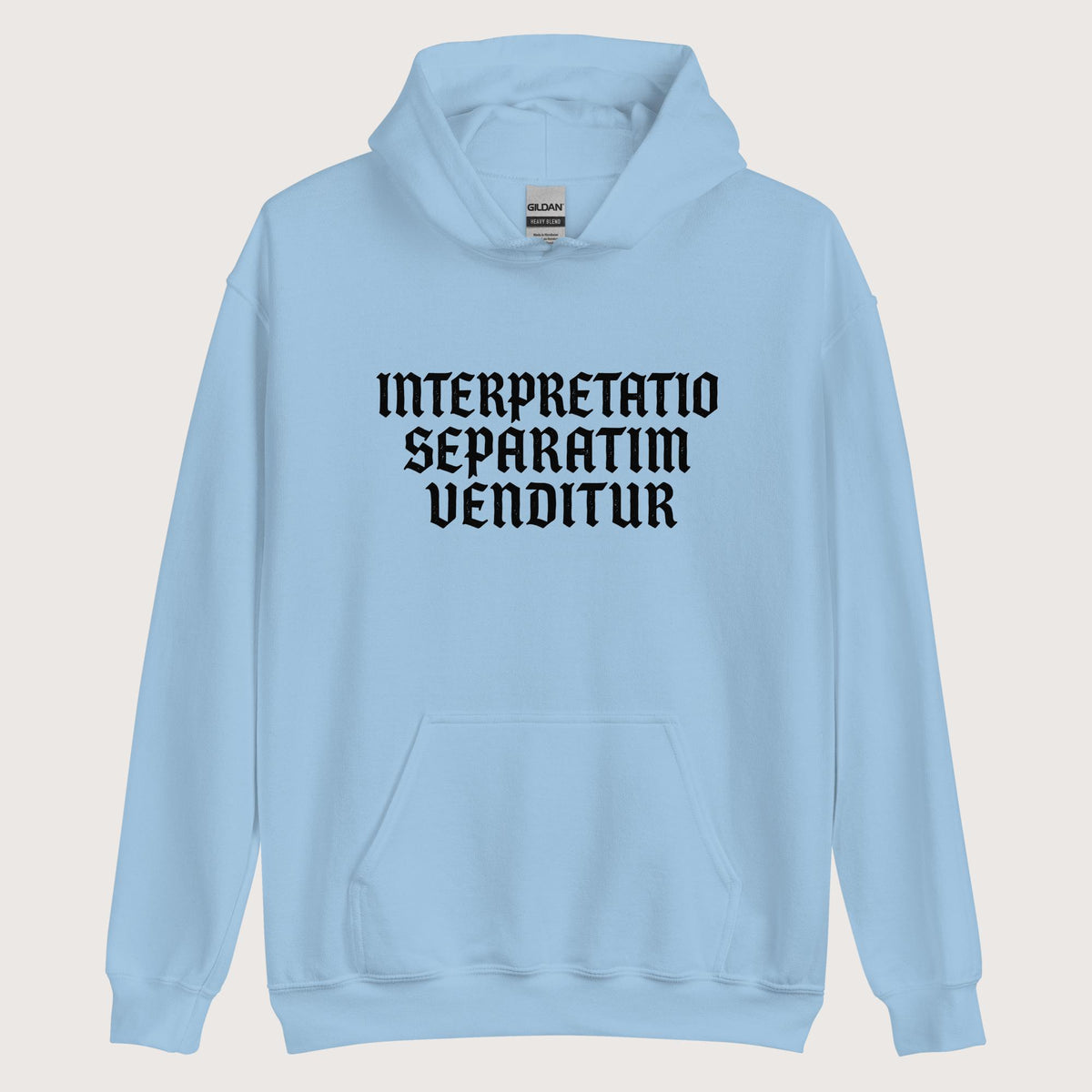 Light Blue Translation Sold Separately in Latin Hoodie - history buff gift by HistoHead