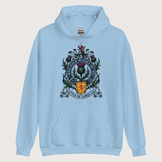 Light Blue Scotland Battle of Largs 1263 Hoodie - history buff gift by HistoHead