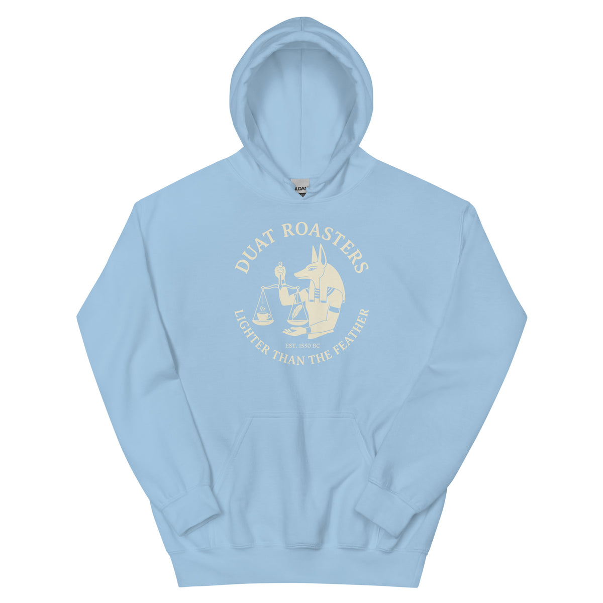 Light Blue Duat Roasters Hoodie - history buff gift by HistoHead