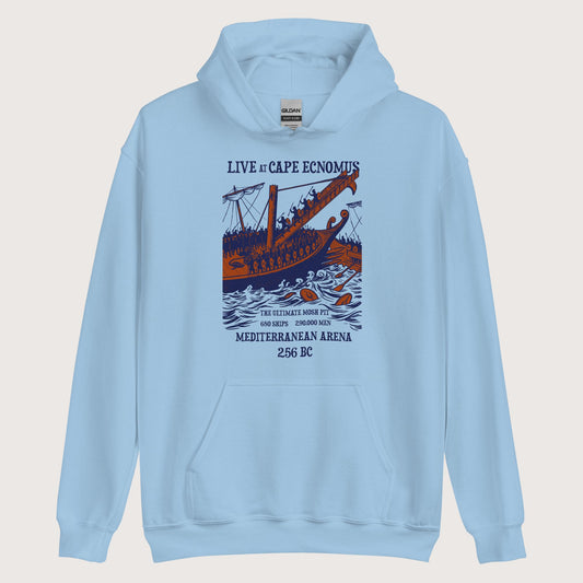 Light Blue Battle of Cape Ecnomus Hoodie - history buff gift by HistoHead