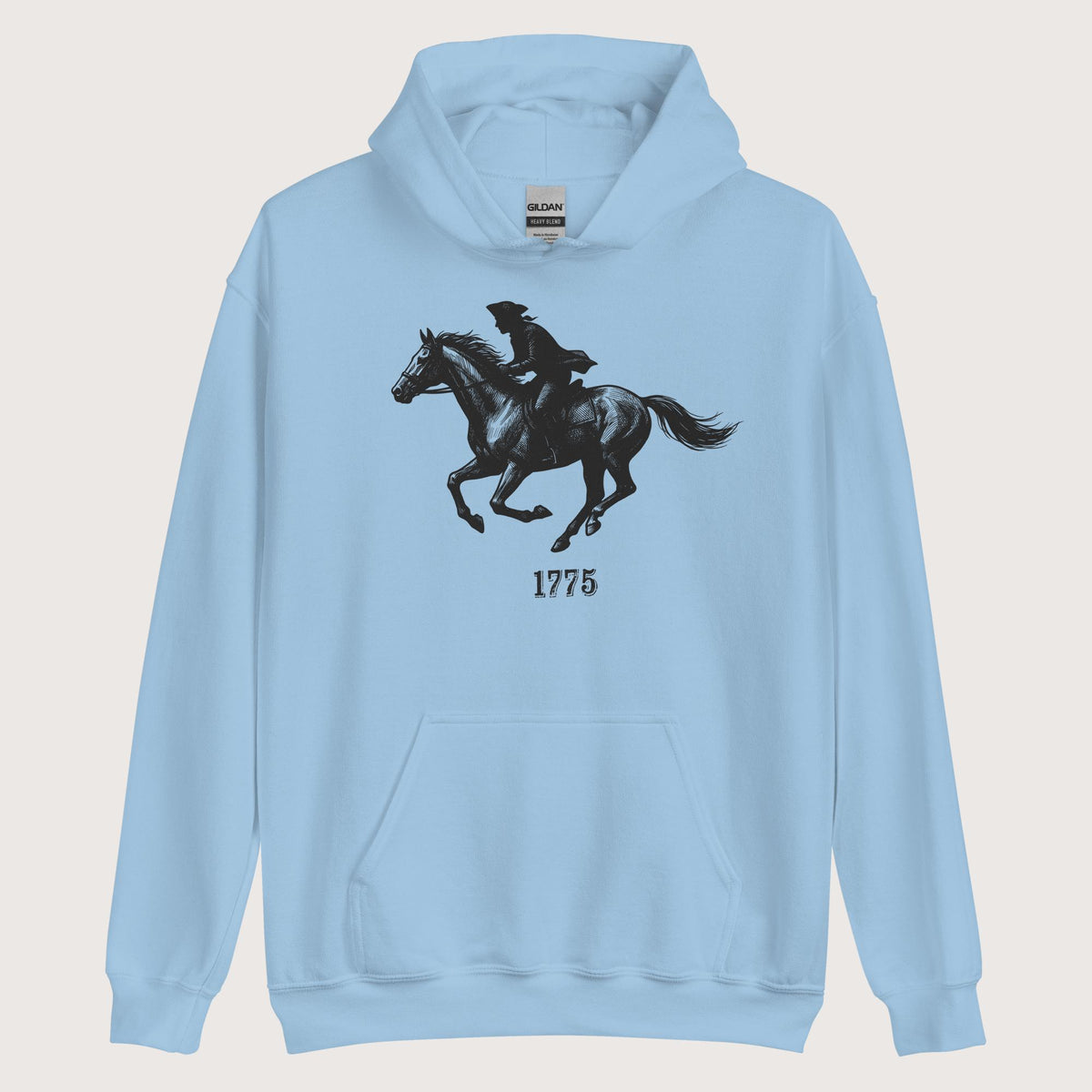 Light Blue Paul Revere Hoodie - history buff gift by HistoHead
