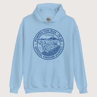 Light Blue Pompeii Fun Run Official Finisher Hoodie - history buff gift by HistoHead