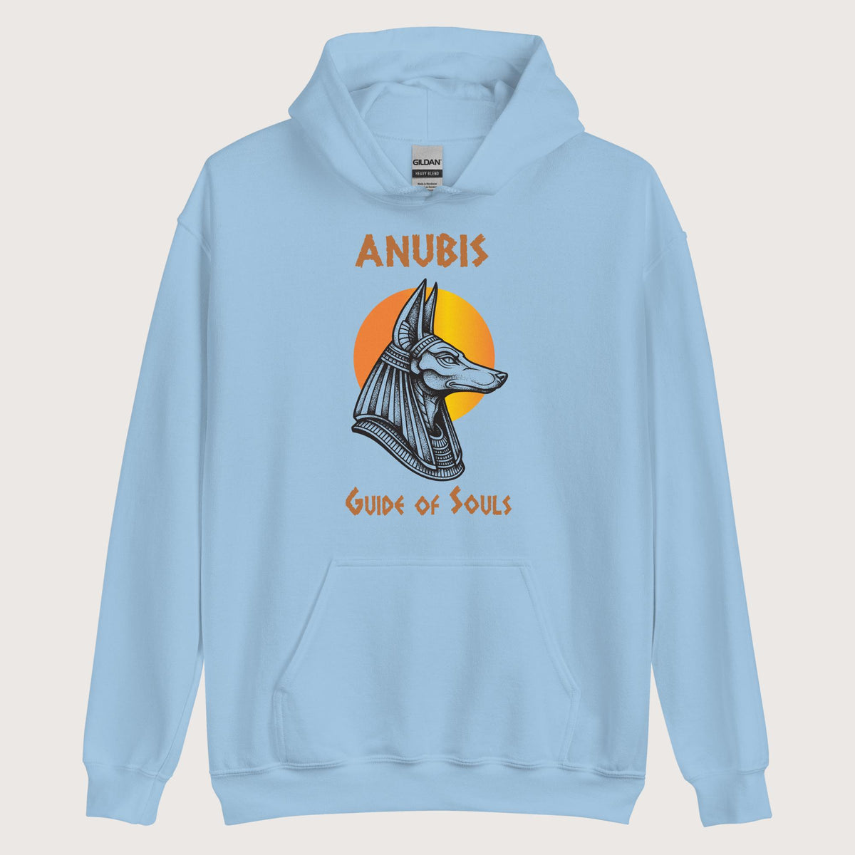 Light Blue Anubis Guide of Souls Hoodie - history buff gift by HistoHead