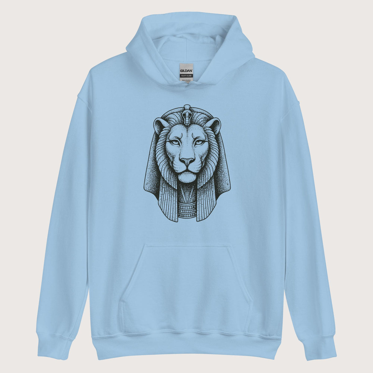 Light Blue Sekhmet Hoodie - history buff gift by HistoHead